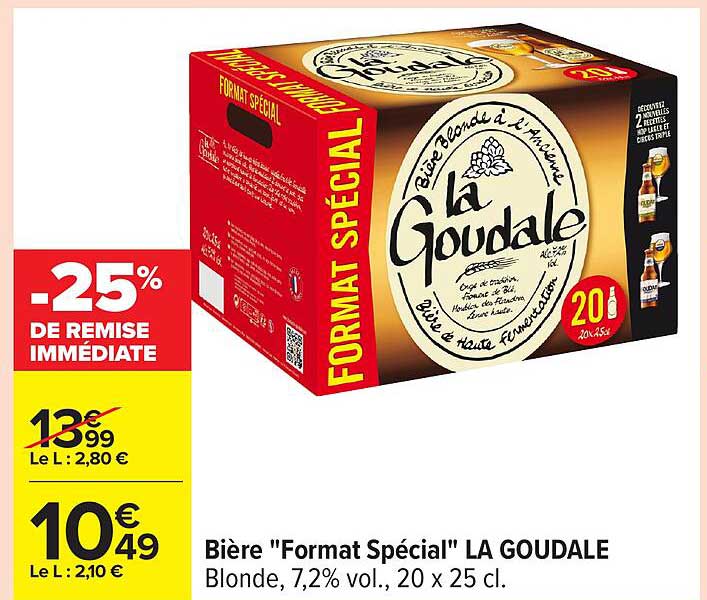 Bière "Format Spécial" LA GOUDALE