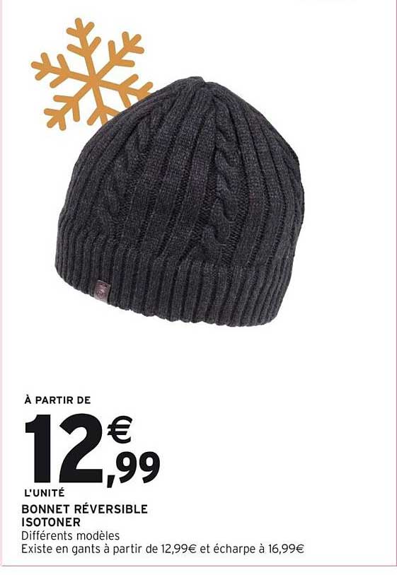 BONNET RÉVERSIBLE ISOTONER
