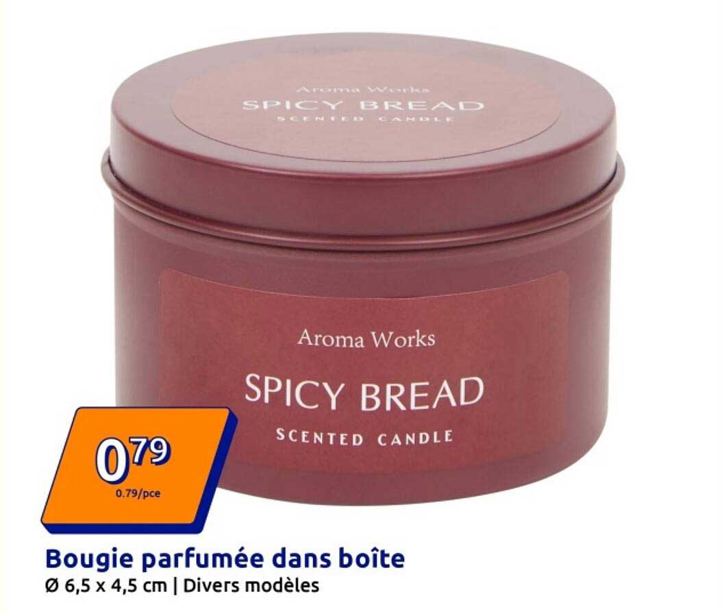 Bougie parfumée dans boîte