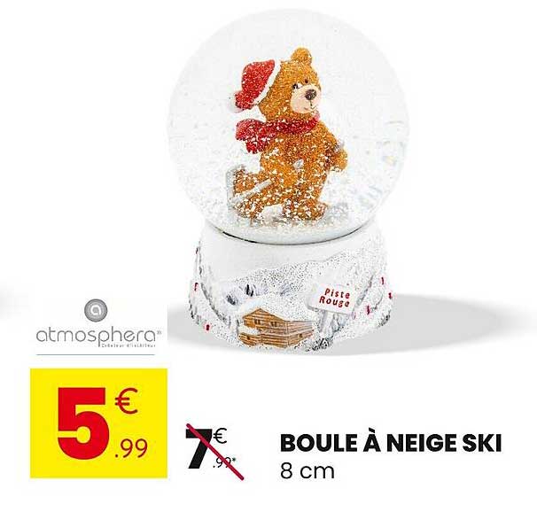 BOULE À NEIGE SKI