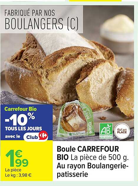 Boule CARREFOUR BIO