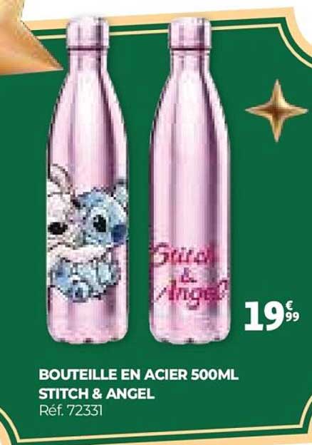 BOUTEILLE EN ACIER 500ML STITCH & ANGEL