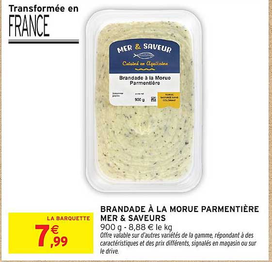 BRANDADE À LA MORUE PARMENTIÈRE MER & SAVEURS