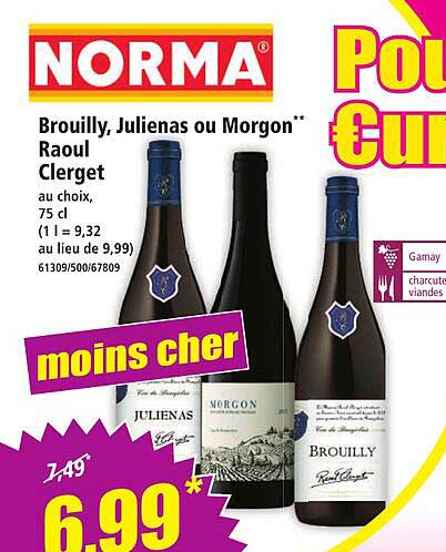 Brouilly, Julienas ou Morgon - Raoul Clerget