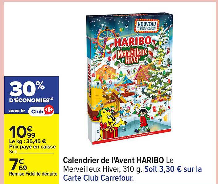 Calendrier de l'Avent HARIBO Le Merveilleux Hiver