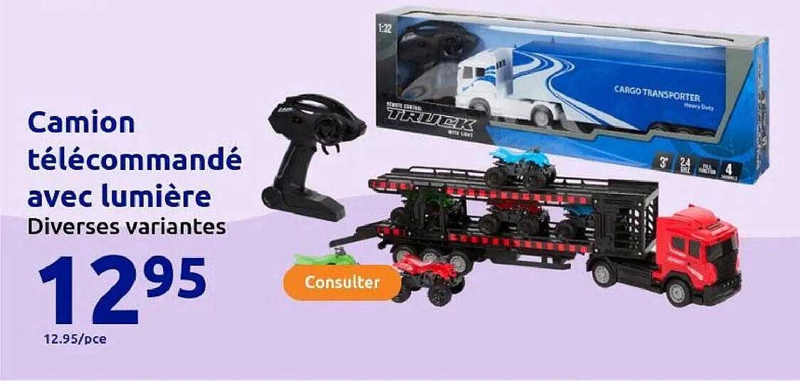 Camion télécommandé avec lumière