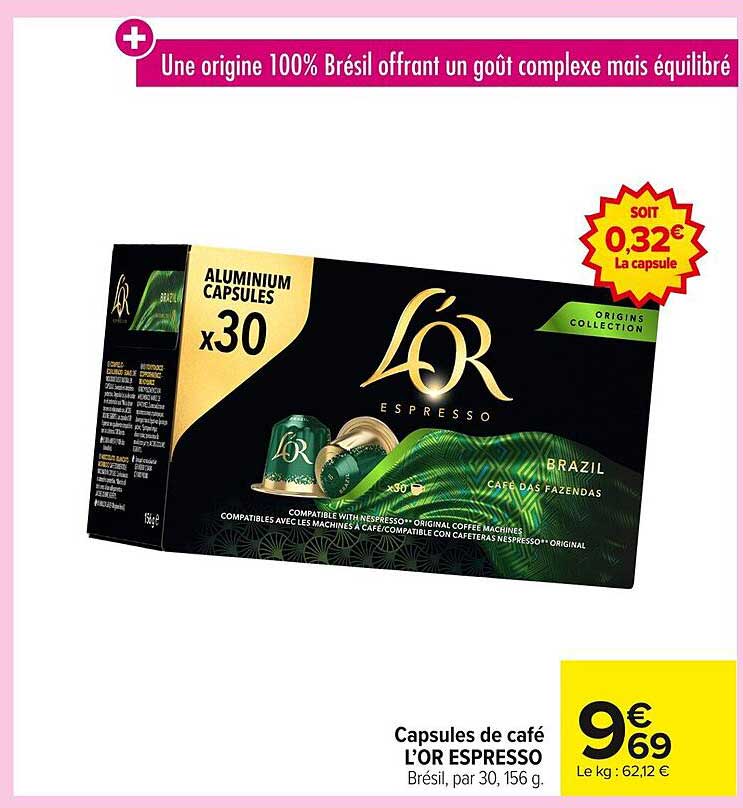 Capsules de café L'OR ESPRESSO