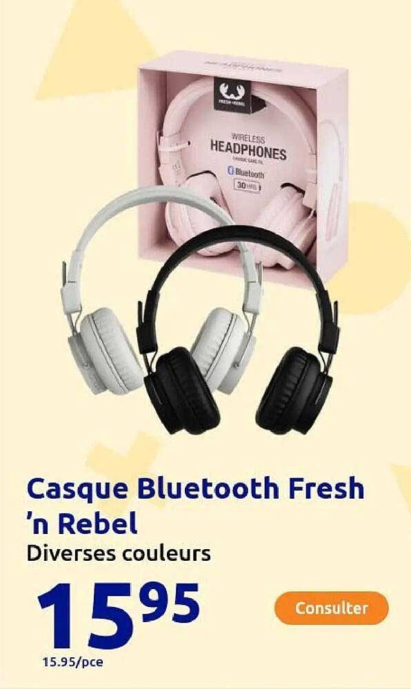 Casque Bluetooth Fresh 'n Rebel