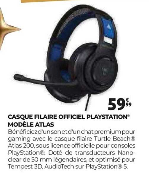 CASQUE FILAIRE OFFICIEL PLAYSTATION® MODÈLE ATLAS
