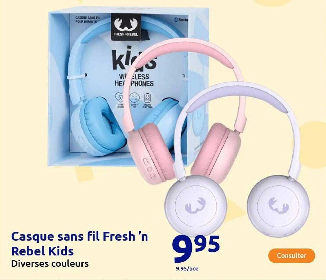 Casque sans fil Fresh ’n Rebel Kids