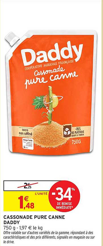 CASSONADE PURE CANNE DADDY