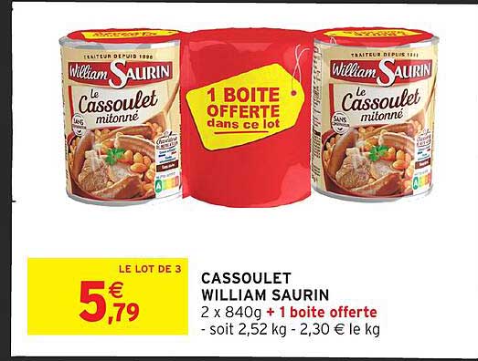 CASSOULET WILLIAM SAURIN
