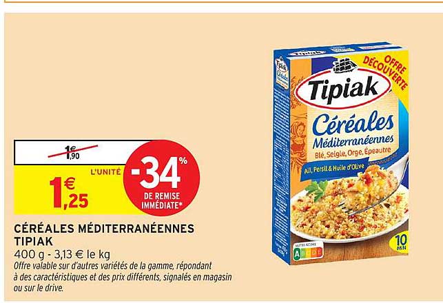 CÉRÉALES MÉDITERRANÉENNES TIPIAK