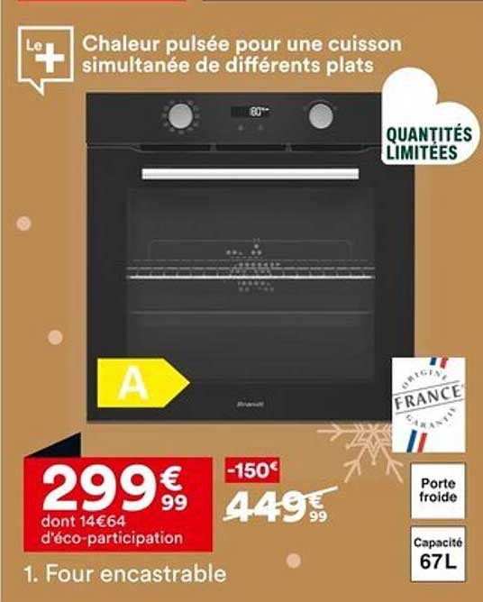 Chaleur pulsée pour une cuisson simultanée de différents plats