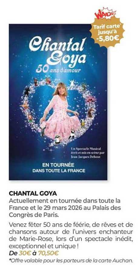 CHANTAL GOYA - 50 ANS D’AMOUR