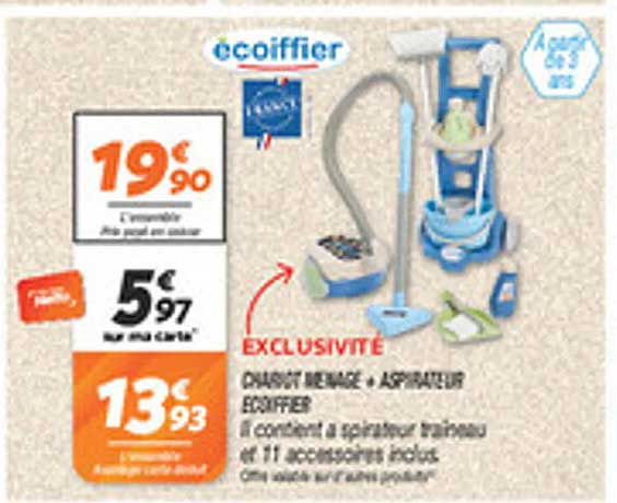 CHARGER MÉNAGE - ASPIRATEUR ÉCOIFFIER