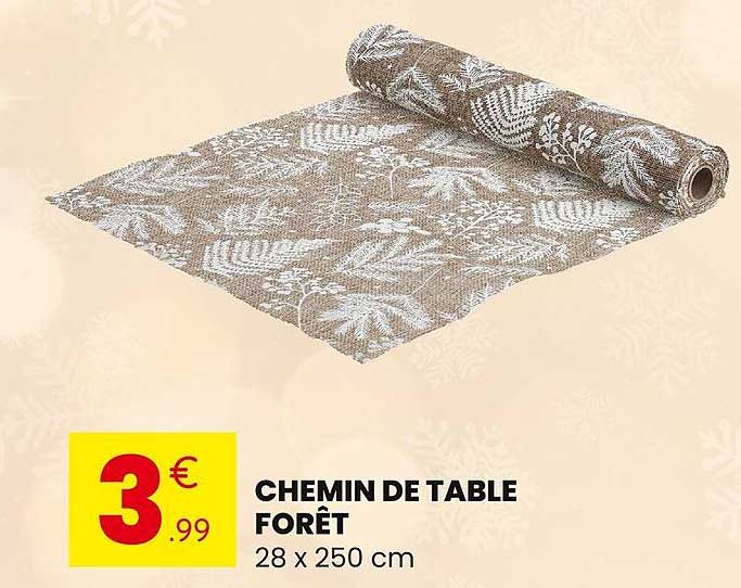 CHEMIN DE TABLE FORÊT