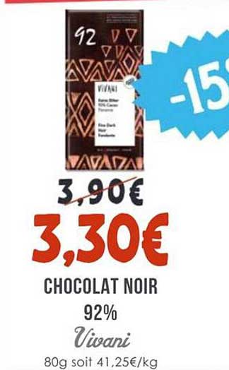 CHOCOLAT NOIR 92%
