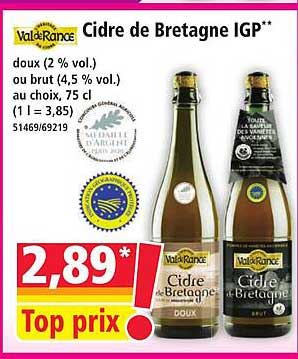 Cidre de Bretagne IGP**