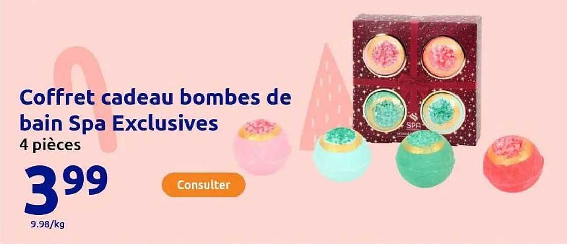 Coffret cadeau bombes de bain Spa Exclusives