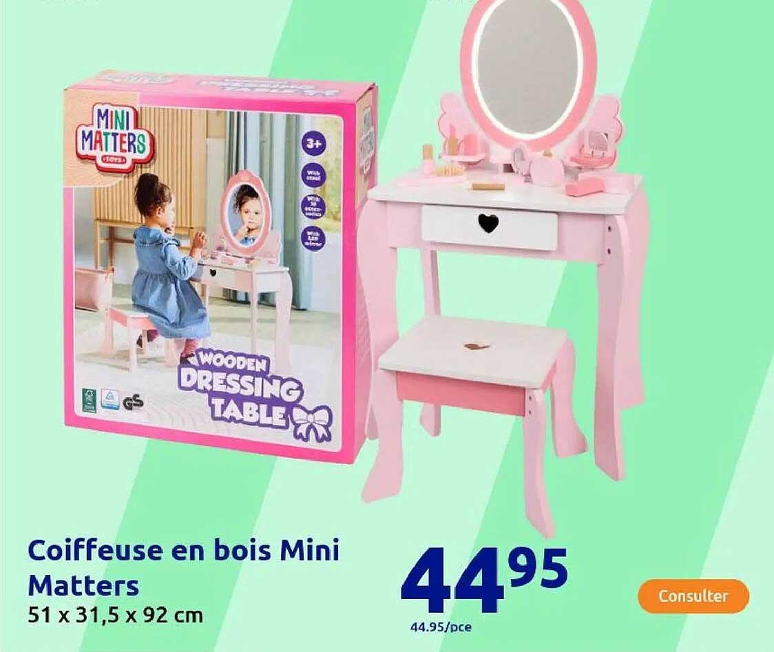 Coiffeuse en bois Mini Matters