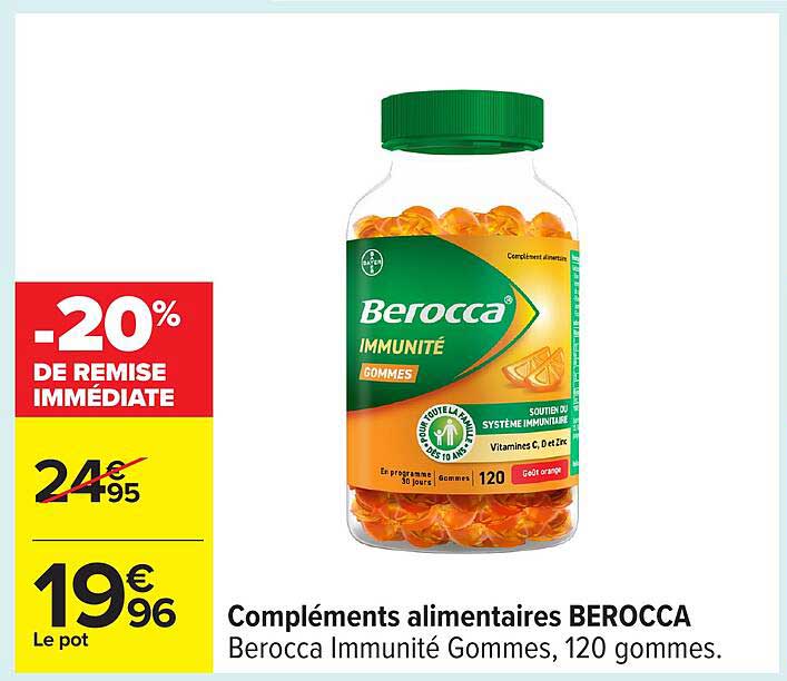 Compléments alimentaires BEROCCA