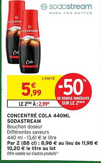 CONCENTRÉ COLA 440ML SODASTREAM