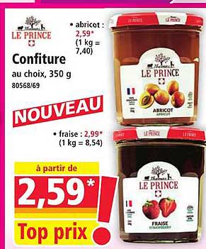 Confiture au choix, 350 g