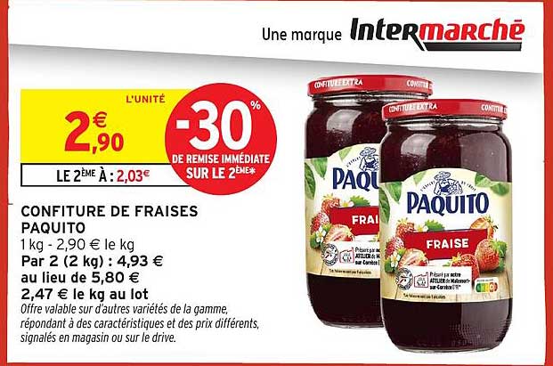 Confiture de fraises Paquito