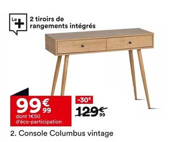 Console Columbus vintage