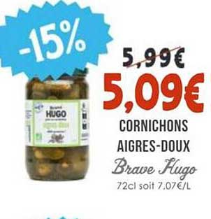 Cornichons Aigres-Doux Brave Hugo
