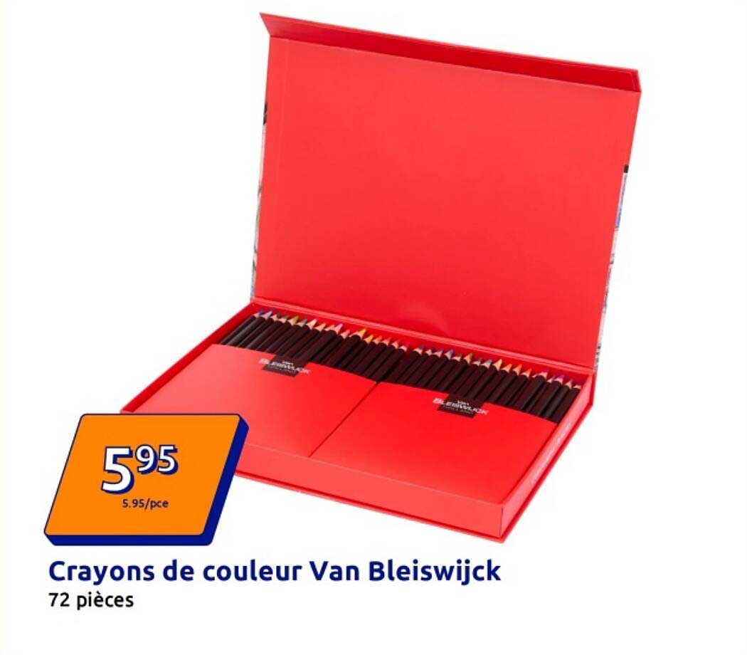 Crayons de couleur Van Bleiswijck 72 pièces