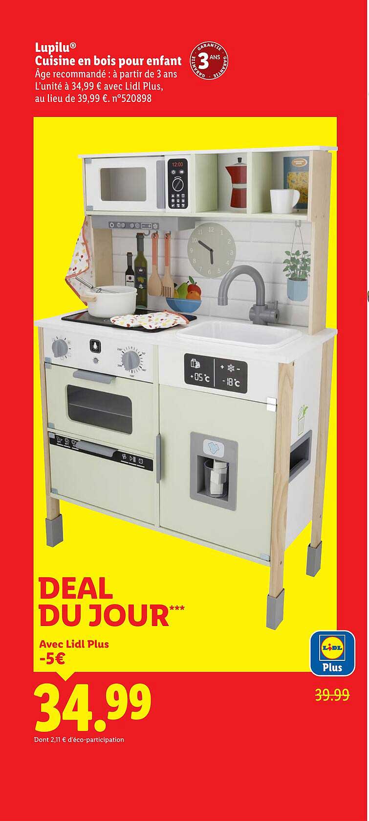 Cuisine en bois pour enfant