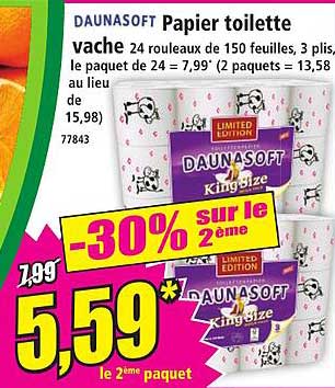 DAUNASOFT Papier toilette