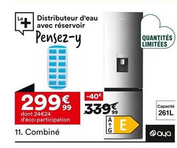 Distributeur d'eau avec réservoir