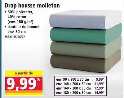 Drap housse molleton