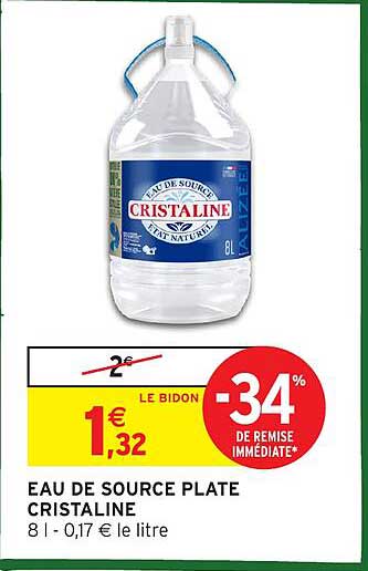 EAU DE SOURCE PLATE CRISTALINE