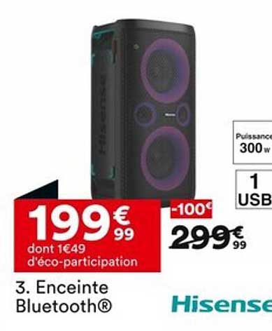 Enceinte Bluetooth® Hisense