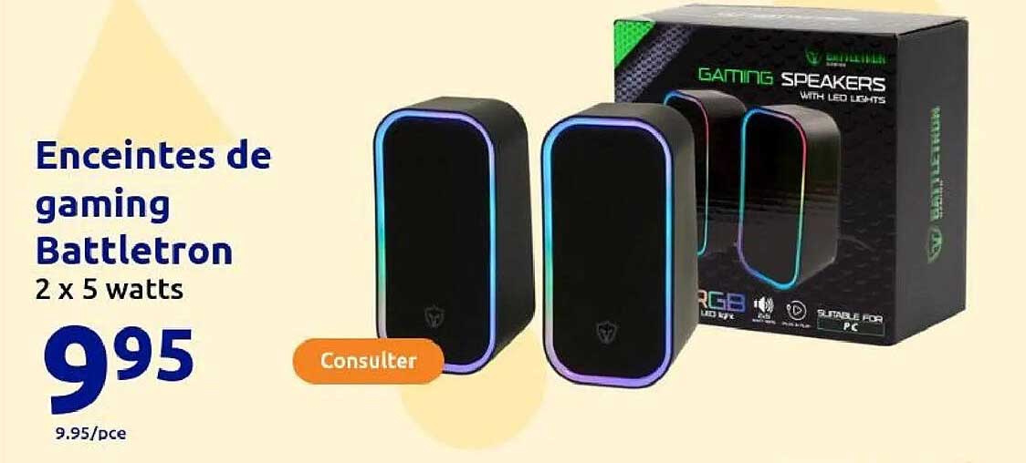 Enceintes de gaming Battletron