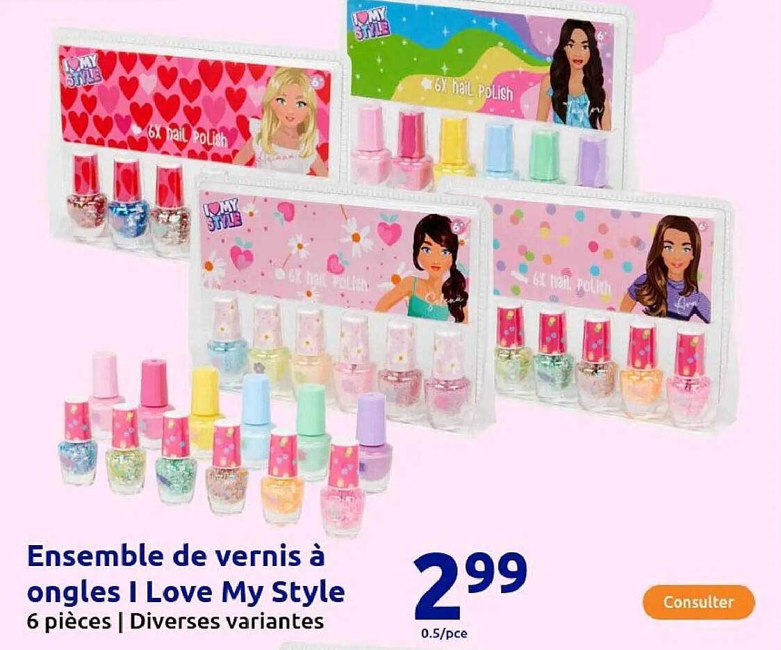 Ensemble de vernis à ongles I Love My Style