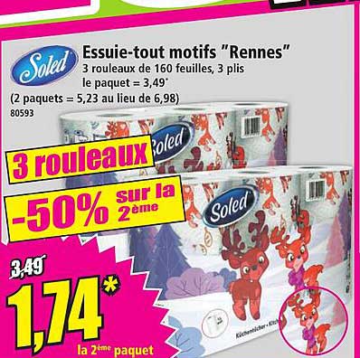 Essuie-tout motifs 'Rennes'