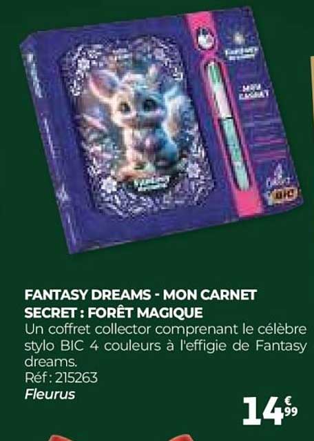 FANTASY DREAMS - MON CARNET SECRET : FORÊT MAGIQUE