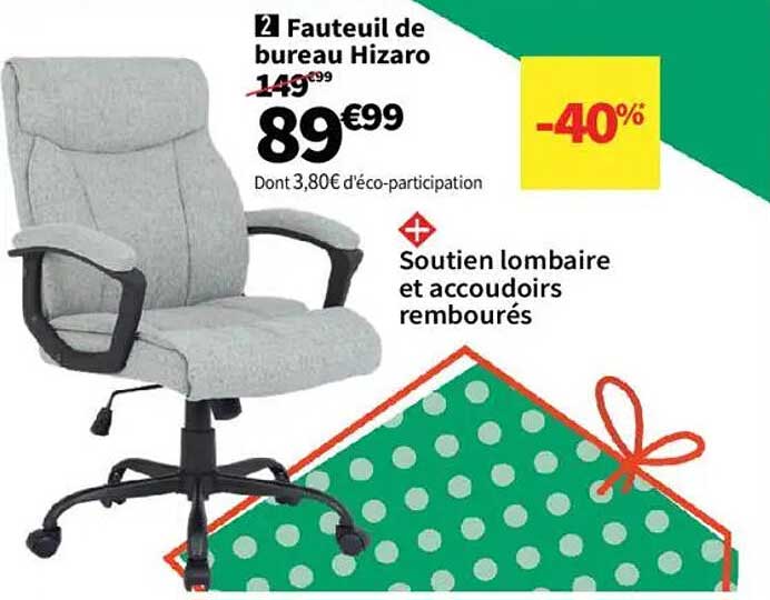 Fauteuil de bureau Hizaro