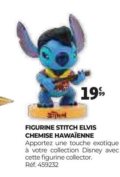 FIGURINE STITCH ELVIS CHEMISE HAWAÏENNE