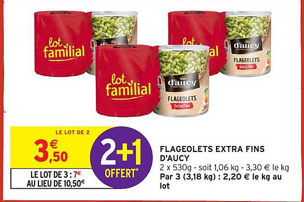 FLAGEOLETS EXTRA FINS D'AUCY