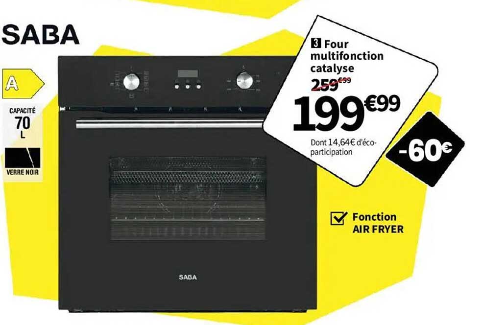 Four multifonction catalyse