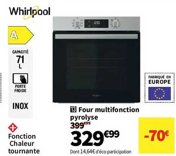 Four multifonction pyrolyse