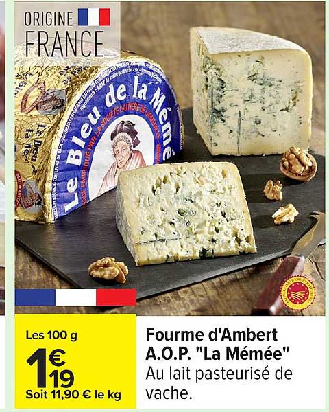 Fourme d'Ambert A.O.P. "La Mémée"