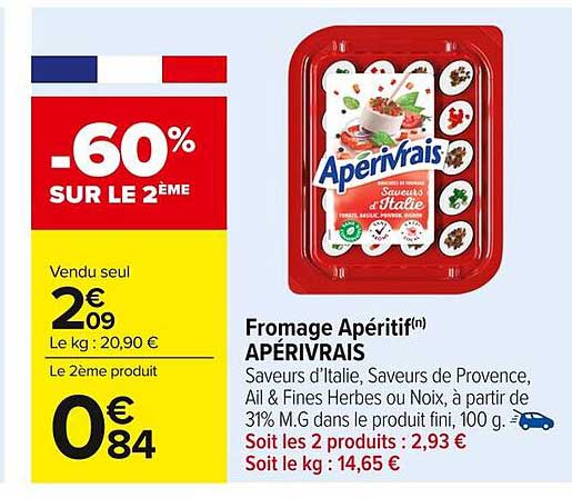 Fromage Apéritif(n) APÉRIVRAIS