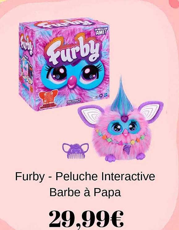 Furby - Peluche Interactive Barbe à Papa